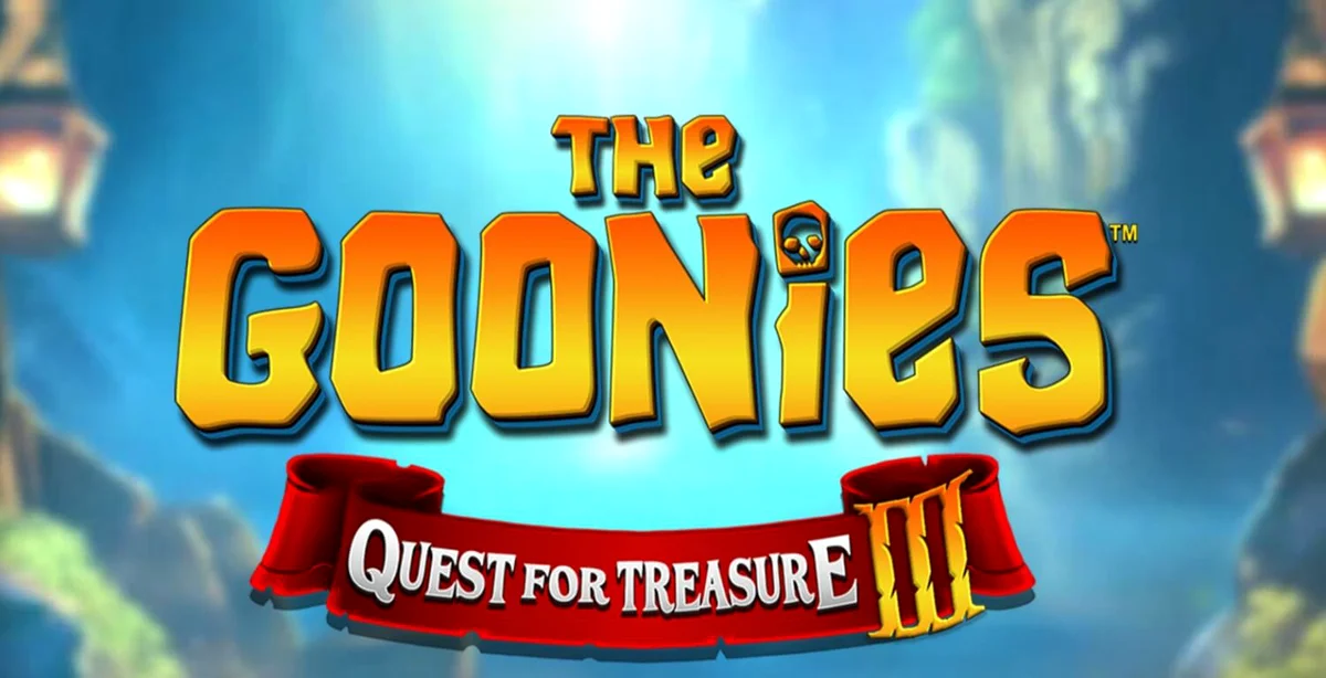 Tampilan visual slot The Goonies Quest for Treasure 3 dengan elemen petualangan klasik
